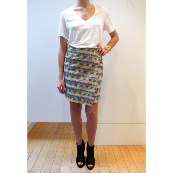 Band of Outsiders Jacquard Wrap Skirt, size "3" (fits US size 4/6 - Picture 9 of 9